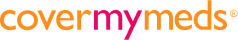 CoverMyMeds® logo file in orange and pink
