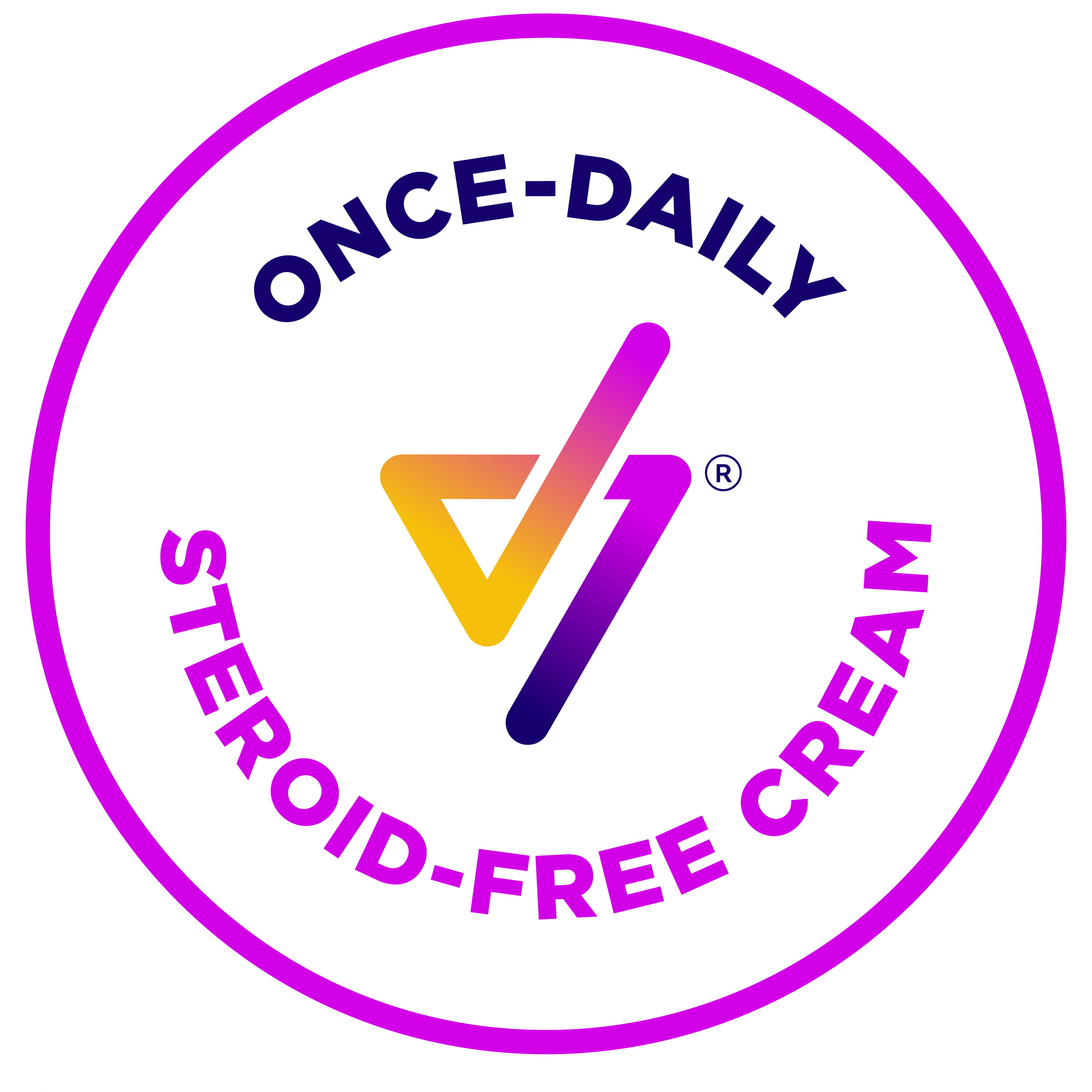 Once-daily, steroid free icon